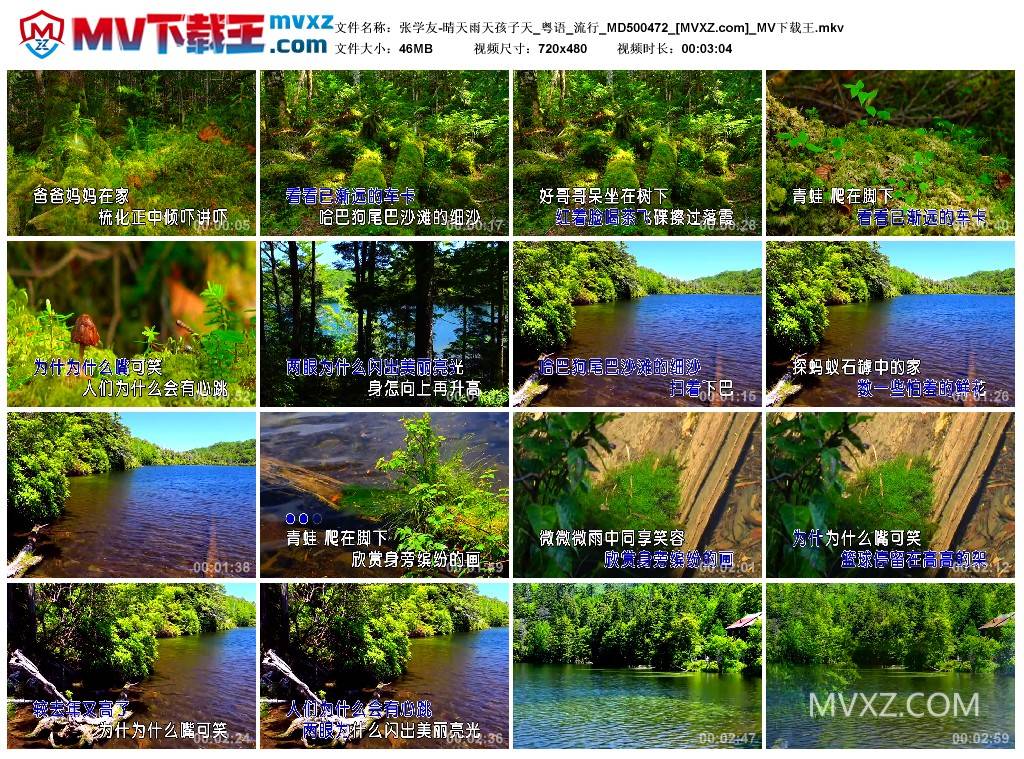 张学友-晴天雨天孩子天_粤语_流行_MD500472